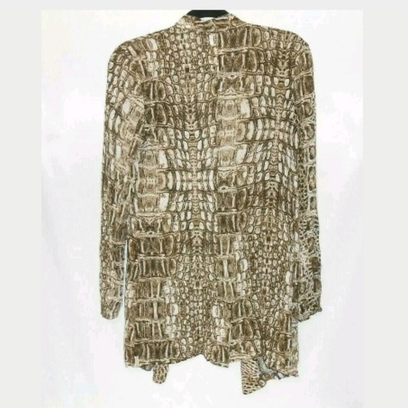 One Teaspoon Jacket Small Crocodile Print Rayon - Picture 2 of 7